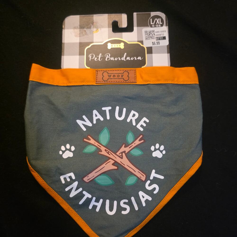 Dog Puppy Bandana L-XL Dog Nature Enthusiast